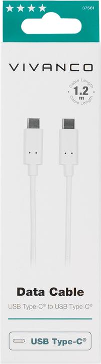 Actual product image Vivanco USB C - USB C (1.20 m, USB 2.0)