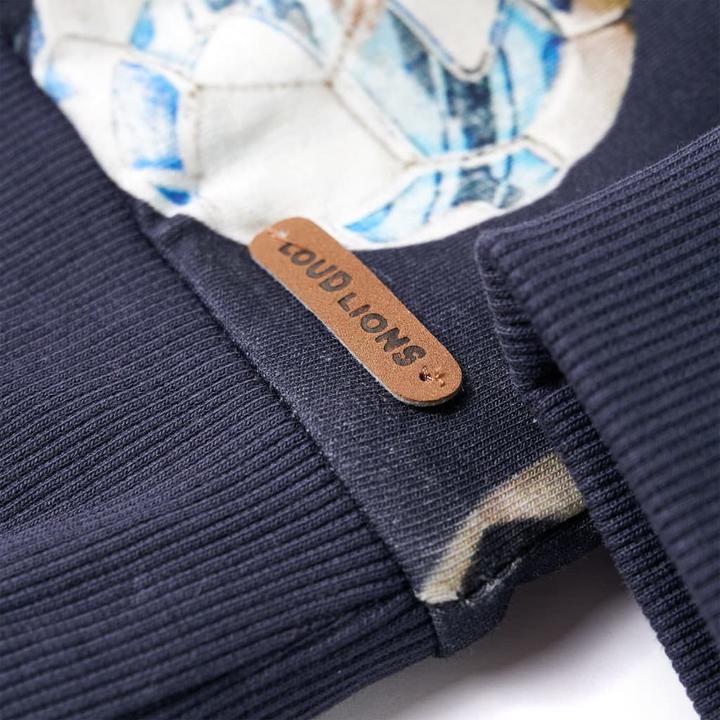 Actual product image VidaXL Children's sweatshirt navy blue 104,Material: 95 % cotton. 5 (104)