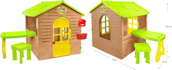 Mochtoys Casetta da giardino con tavolo
