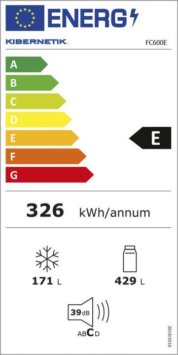 Energy Label Kibernetik FSP Multi Door Food Centre (600 l)