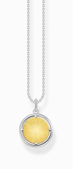 Immagine prodotto Thomas Sabo Collana Amore Fede Speranza (Argento 925, Annerito, Doratura in oro giallo 750, 40 - 45 cm)