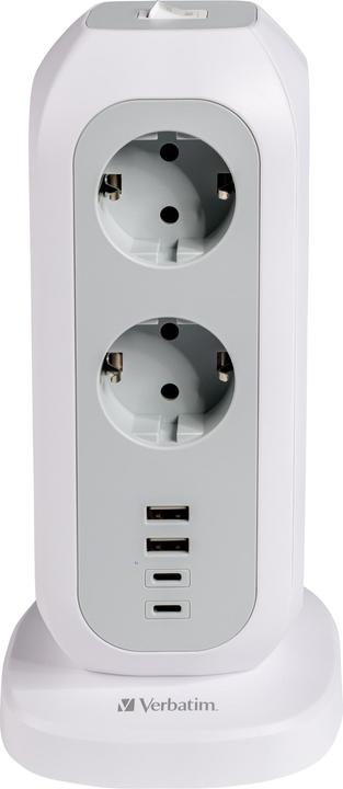Image du produit Verbatim UE Power Tower 11 (11 x, USB-A, USB-C, CEE 7/4, 2 m)