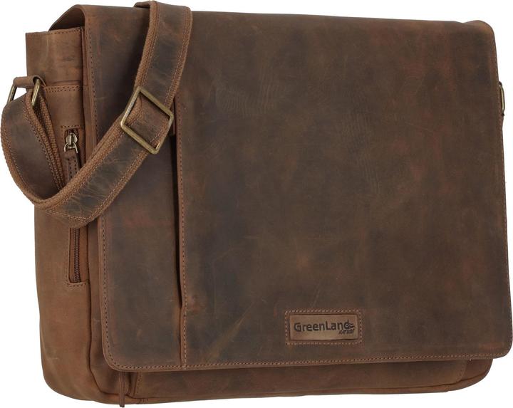 Produktbild Greenland Nature Montenegro Messenger Leder 40 cm Laptopfach