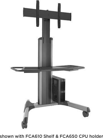 Image du produit Chief FUSION Large Manual Height Adjustable Mobile Cart LPAUS - Chariot - pour TV - Silbe
