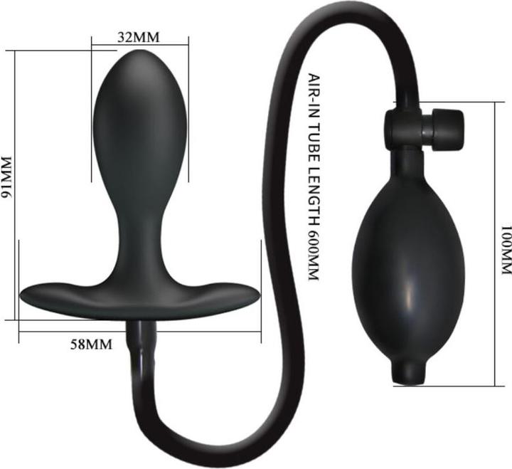 Actual product image Pretty Love Inflatable Anal Plug