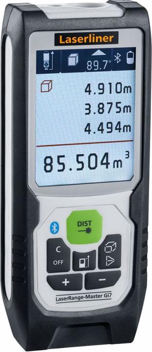 Laserliner Laser-Entfernungsmesser Bluetooth LaserRange-Master Gi7 Pro (Green, 70m, 2DTilt, BLE) (70 m)
