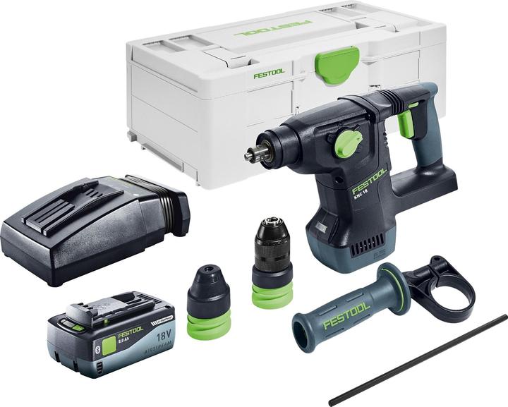 Actual product image Festool KHC 18 EB-Basic cordless combihammer 18 V 2.6 J SDS-Plus Brushless + 1x rechargeable battery 8.0 Ah (Rechargeable battery operated, 18 V)