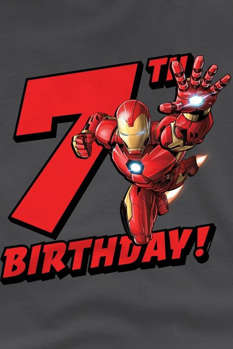 Immagine prodotto Iron Man Maglietta 7° Compleanno Bambini (140)