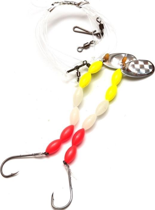 Actual product image edimax Imax Flounder Rig4 Traffic Light Sp-Blades 2 Hooks#4
