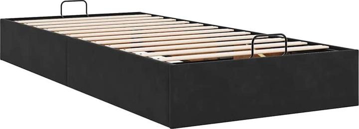 Produktbild VidaXL Ottoman-Bett ohne Matratze Schwarz 90x190 cm Samt (90 x 190 cm)
