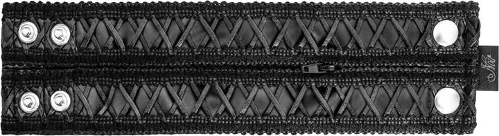 Actual product image Noir Handmade Bracelet in black (25 cm, 76% polyester / 24% elastane with polymer coating)