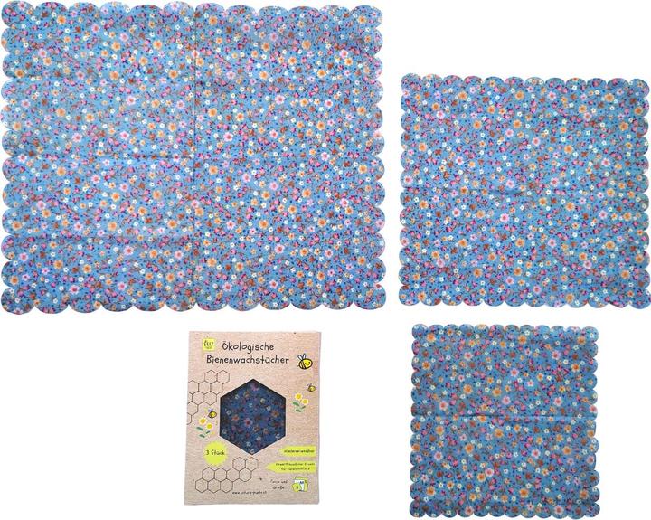 Immagine prodotto Natura Punto Panno di cera d'api, 3 pezzi, forma quadrata (3 x)