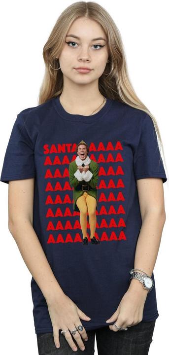 Immagine prodotto Elf Buddy Santa Scream Maglietta Ampia Donna (L)