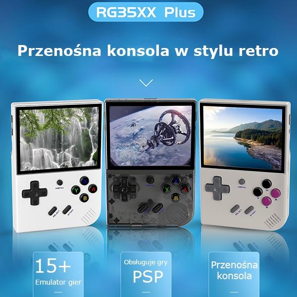 Actual product image Anbernic Konsola RG35XX Plus biały/white
