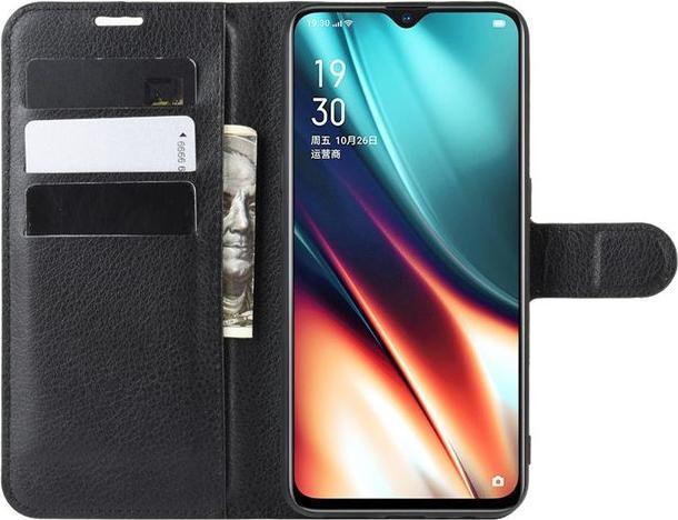 Produktbild MU Classic Litchi Leder Bookcover Series (Realme XT, Realme X2)