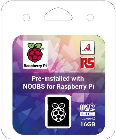 Actual product image Raspberry Pi Official micro SD Card With Noobs