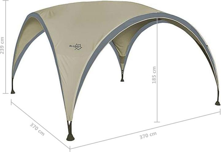 Immagine prodotto Bo-Camp Rifugio per feste - Partytent Medium - 3,7x3,7x2,39 metri (370 cm, 370 cm)