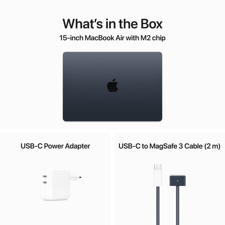 Produktbild Apple MacBook Air – 2023 (15", M2, 8 GB, 512 GB, CH)