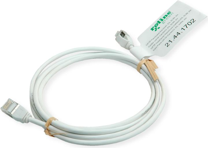 Produktbild Roline U/FTP Patchkabel Kat.6A (Class EA), LSOH, slim (U/FTP, CAT6a, 0.50 m)