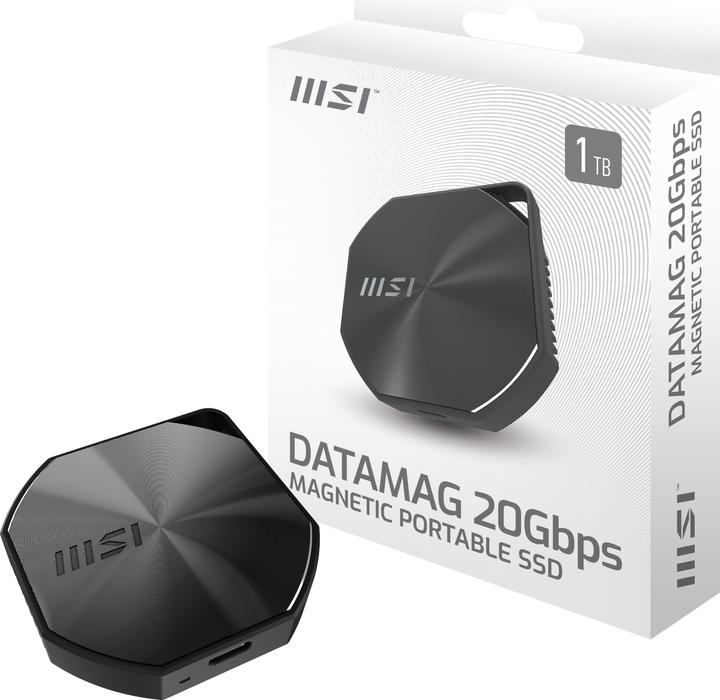 Actual product image MSI Portable SSD Datamag 20gbps 1tb (1000 GB)