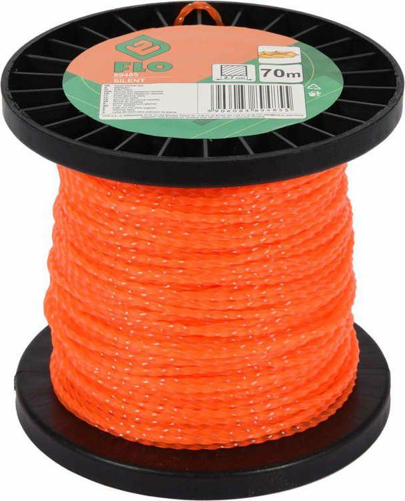 Produktbild Toya Trimmerschnur Mähfaden auf Spule 2,7mm x 70m leise schneidend (Rasenmäher, Trimmerfaden + Fadenspule)