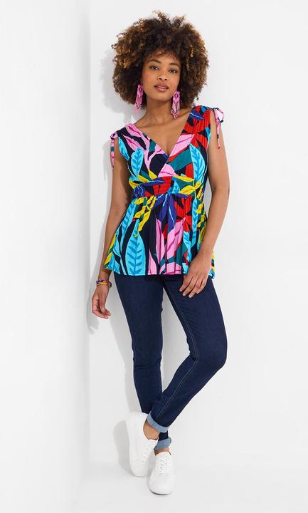 Immagine prodotto Joe Browns Tropical Print V-Neck Tie Shoulder Top (12)