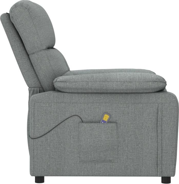 Produktbild VidaXL Massagesessel Fernsehsessel Relaxsessel Liegesessel Dunkelgrau Stoff