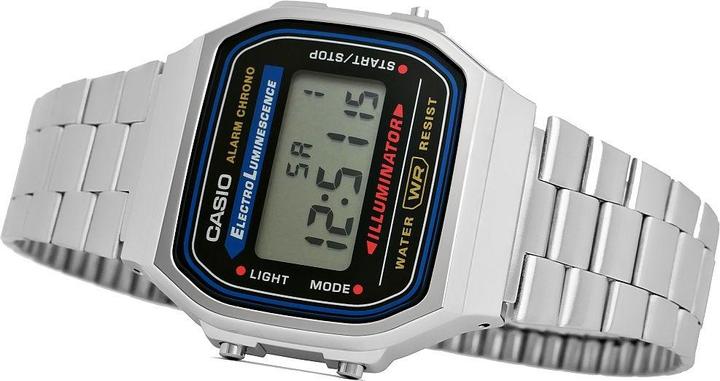 Actual product image Casio Vintage A168wa-1yes (Digital watch, 35 mm)