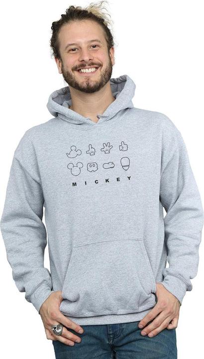 Image du produit Disney - Sweat à capuche MICKEY MOUSE DECONSTRUCTED - Homme (XXL)