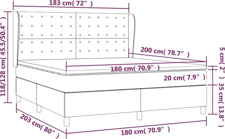 Immagine prodotto VidaXL Denise (180 x 200 cm, 180 x 200 cm)