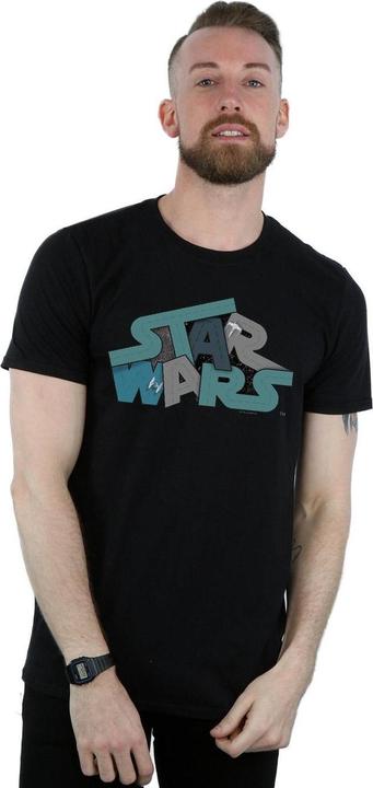 Image du produit Star Wars - T-shirt DEATH STAR JUMBLE LOGO - Homme (S)