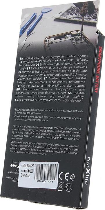 Produktbild Maxlife Akku für Samsung E250 / X510 / X150 AB463446BU 1050mAh