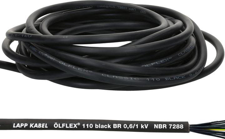 Image du produit Lapp 10 Meter 1120322 Ölflex Classic 110 Black 0,6/1kV PVC Steuerleitung 14x1,5 mm² mit Schutzleiter (10 m)