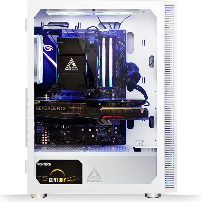 Actual product image Montech X3 Glass White (ATX, Mini-ITX)
