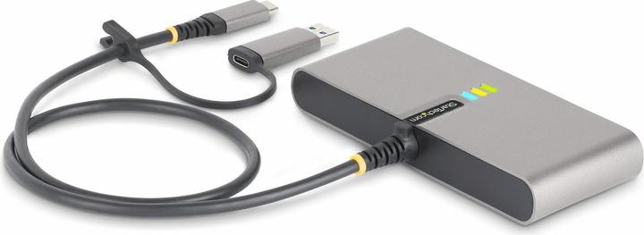 Produktbild StarTech com 5G2A1SGBB-USB-C-HUB, Kabelgebunden, USB 3.2 Gen 1 (3.1 Gen 1) Type-C, 100 W, 10,100,100 (USB-C, 2 Ports)