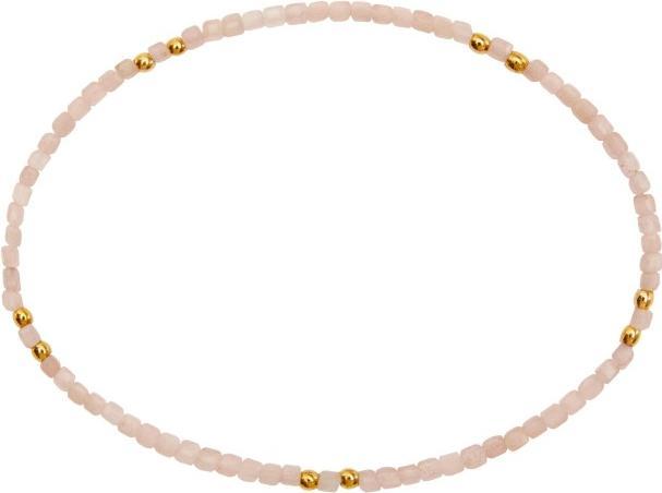Produktbild HCA Armband - "Harmony of nature" - Sonnenstein - vergoldet (17 cm, Edelstein kombiniert mit Kugeln aus Edelstahl)