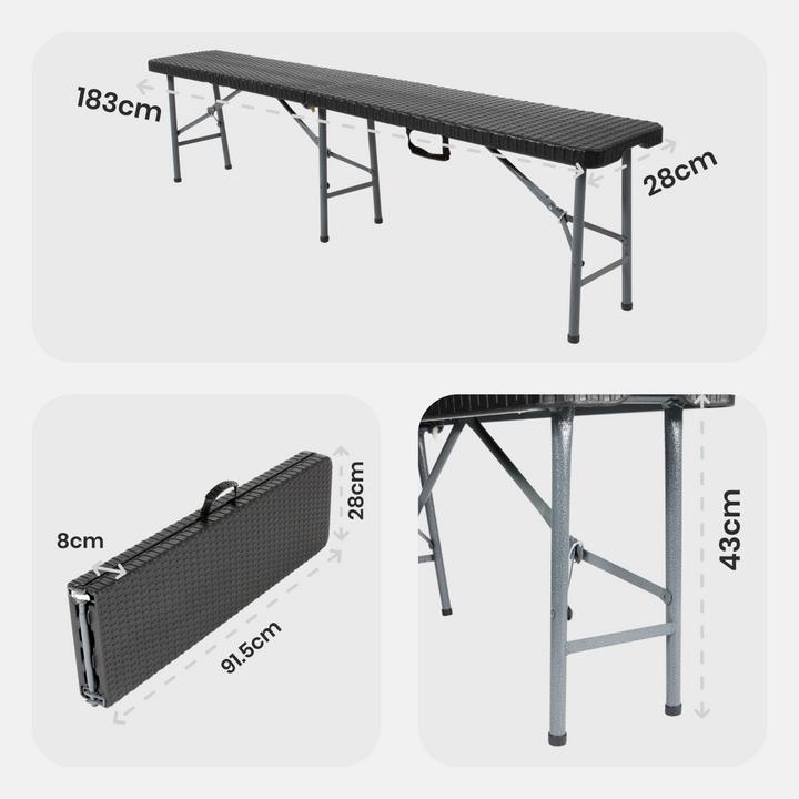 Immagine prodotto Arebos Bierzeltgarnitur Set (74 cm)