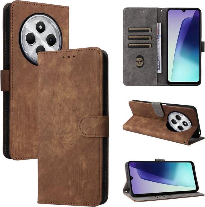 Produktbild Cover-Discount Xiaomi Redmi 14C / Poco C75 - Ledertasche mit RFID Blocker (Xiaomi Redmi 14C, Xiaomi Poco C75, Xiaomi Redmi 4)
