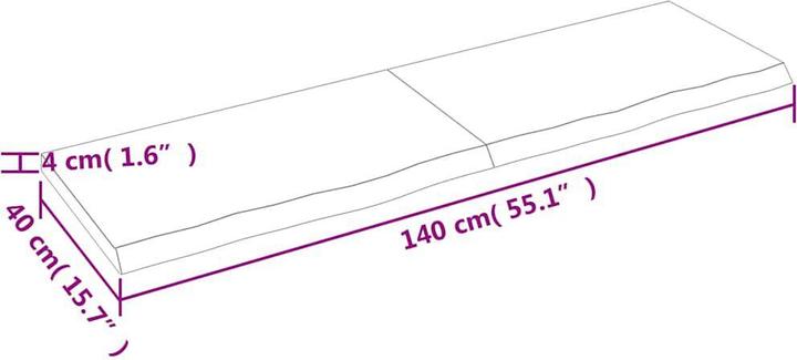 Immagine prodotto VidaXL Saba (140 x 40 x 4 cm)