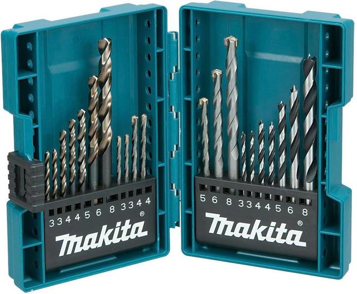 Image du produit Makita Jeu de forets (3 mm, 4 mm, 5 mm, 6 mm, 8 mm)