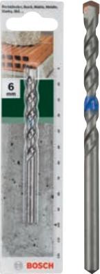 Actual product image Bosch Professional Zubehör Concrete drill bit according to ISO 5468 D= 6.5 mm L= 100 mm (5.5 mm)