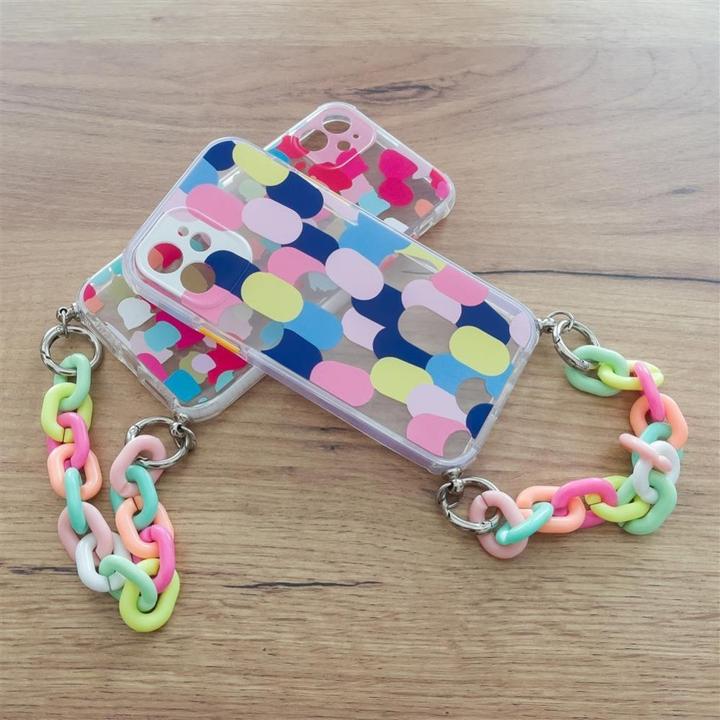 Produktbild Hurtel Color Chain Case gel flexible elastic case cover with a chain pendant for iPhone 13 mini multicolour