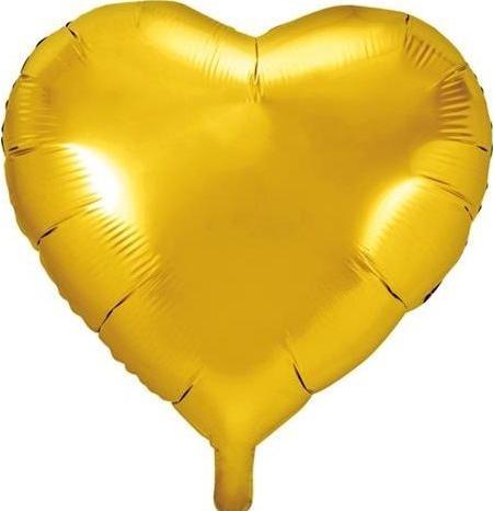 Produktbild Partydeco Herzballon Gold 45cm