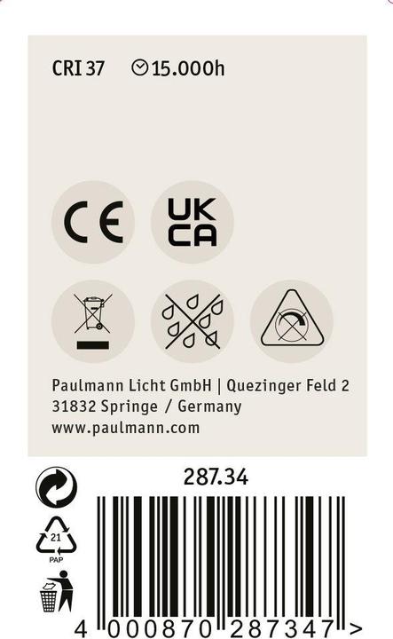 Image du produit Paulmann Lampe pour plantes (E14, 4 W, 100 lm, 1 x, B)