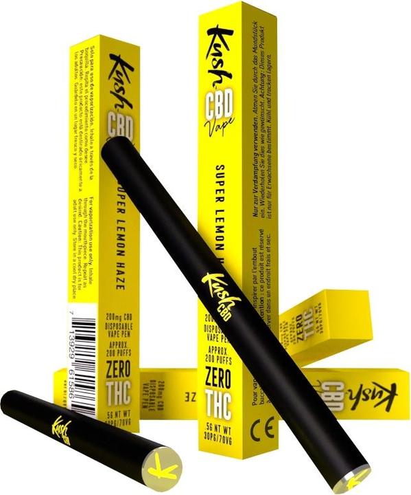 Actual product image Kush CBD Vape CBD Lemon Haze - E-cigarette (Citrus)