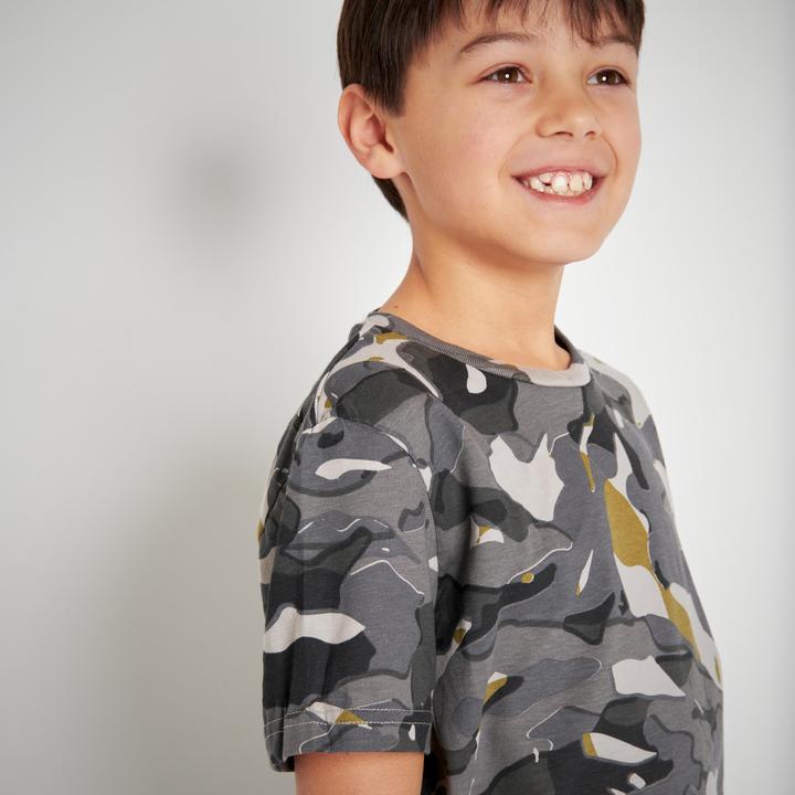 Produktbild Solognac T-Shirt Kinder Camouflage WOODLAND grau (12, 13, 14)