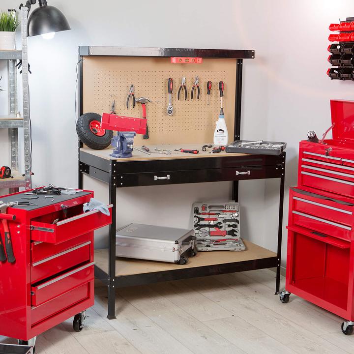 Produktbild tectake Werkbank (60 cm, 120 cm)