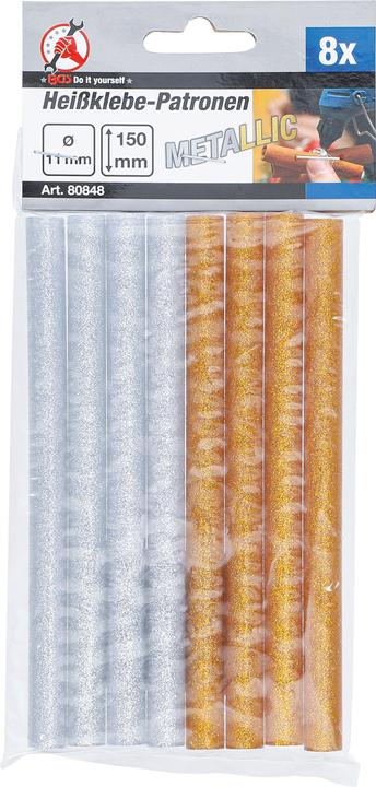 Productafbeelding BGS Hete lijmpatronen | goud/zilver metallic | Ø 11 mm, 150 mm | 8 stuks.