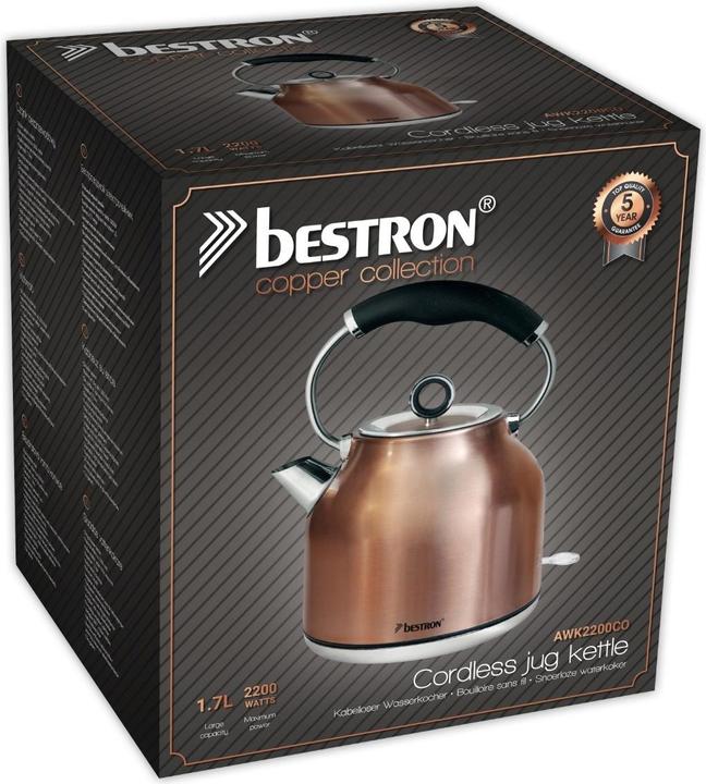 Image du produit Bestron AWK2200CO Bouilloire en cuivre (1.70 l)