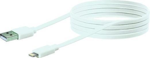Image du produit Schwaiger LKF200L532 Câble USB A Lightning blanc de 2m (2 m, USB 2.0)